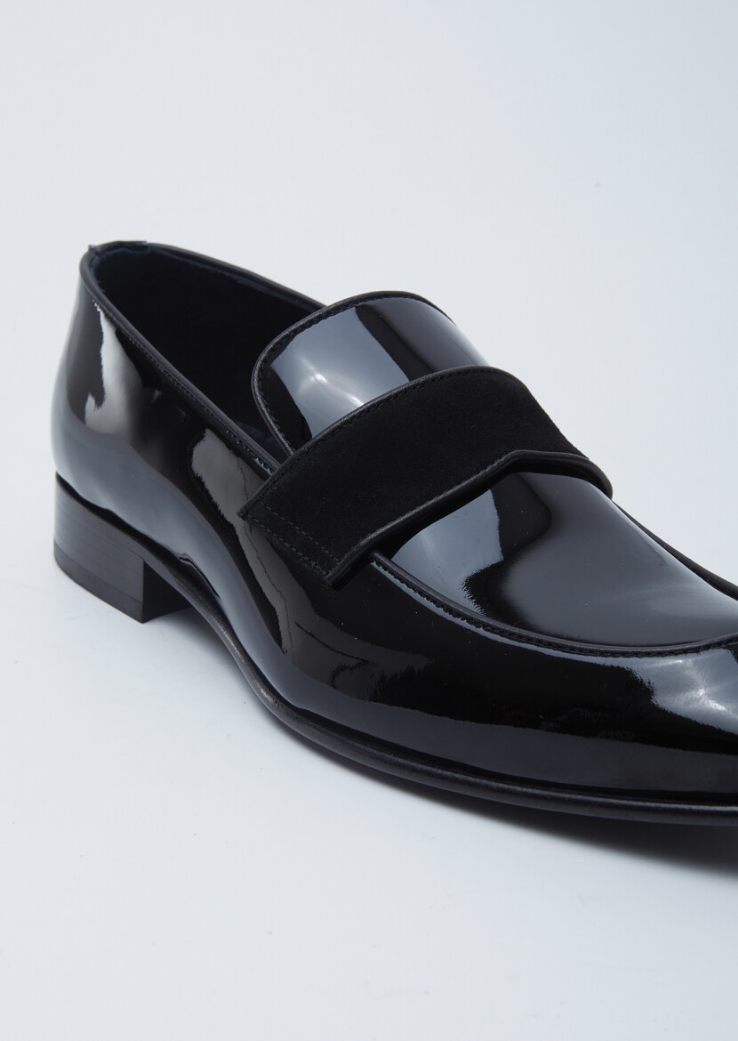 Black Patent Leather Classical Dress Shoes - RAMSEY