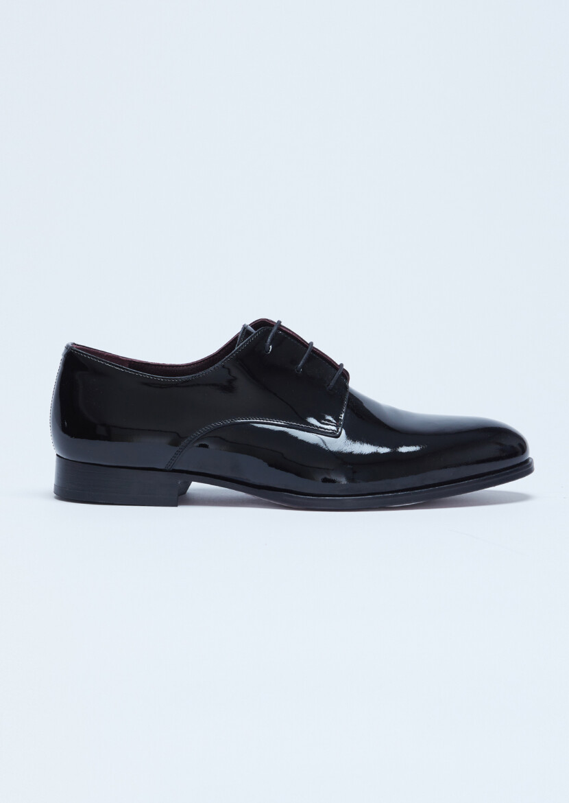 Black Patent Leather Classical Dress Shoes - RAMSEY