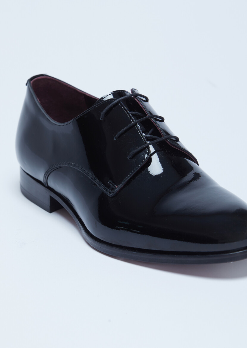 Black Patent Leather Classical Dress Shoes - RAMSEY