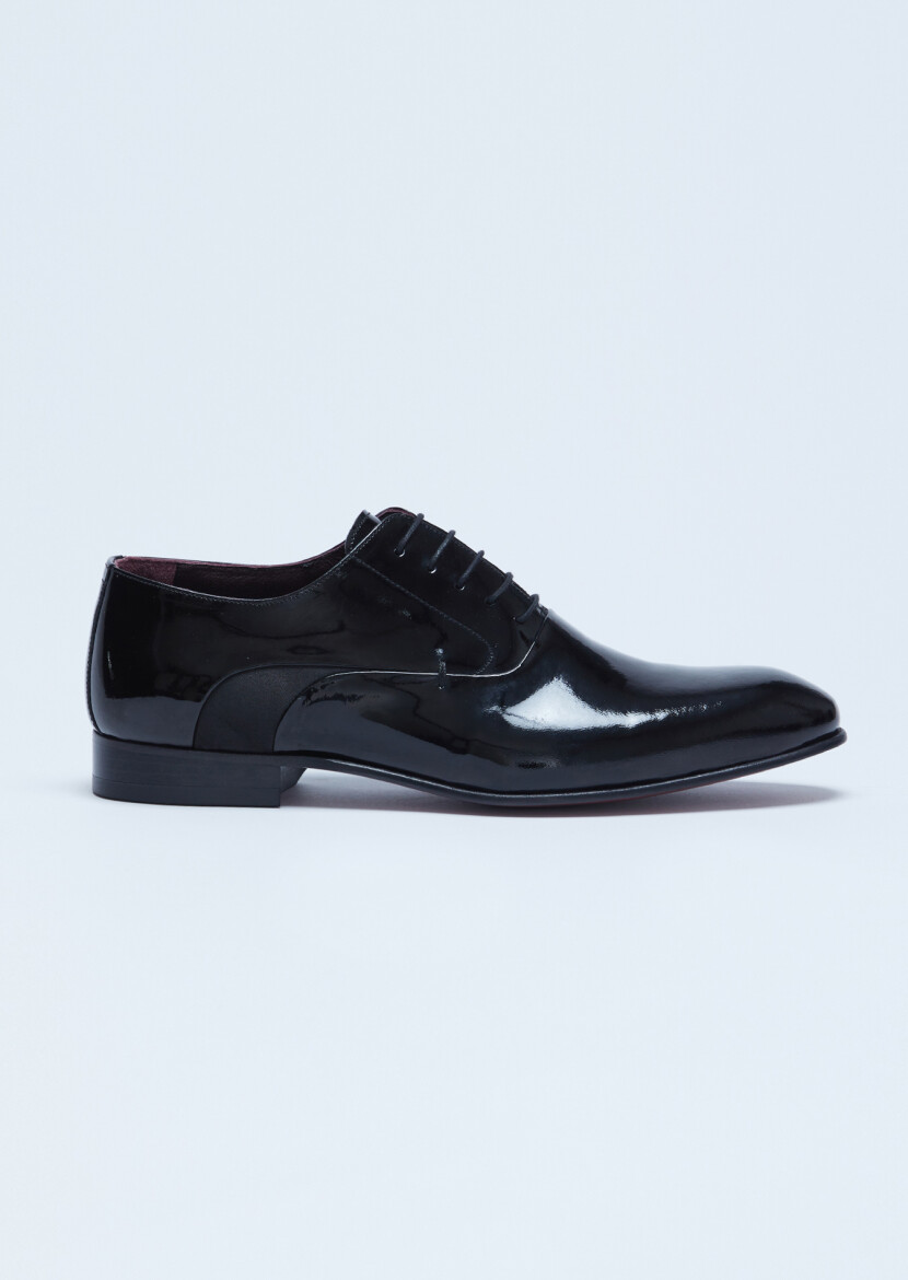Black Patent Leather Classical Dress Shoes - RAMSEY