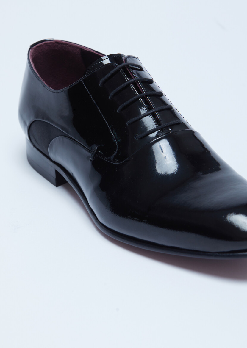 Black Patent Leather Classical Dress Shoes - RAMSEY