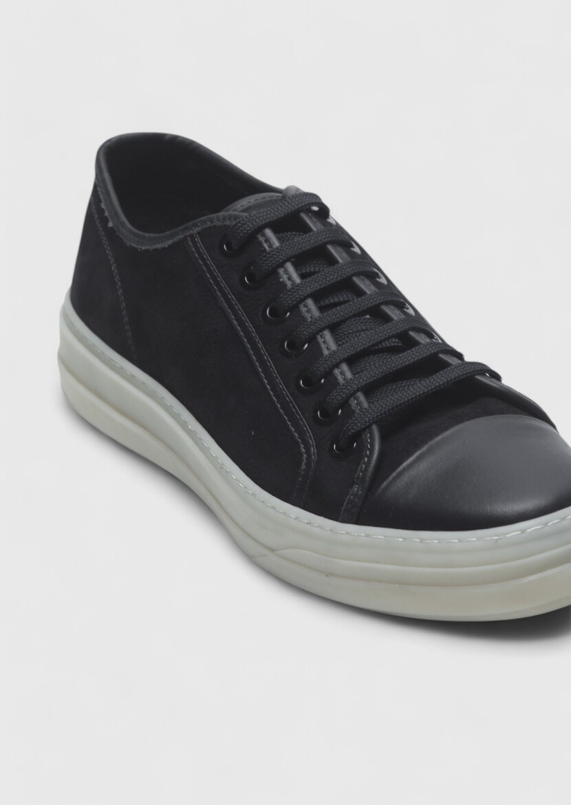 Black Suede Sneaker - RAMSEY