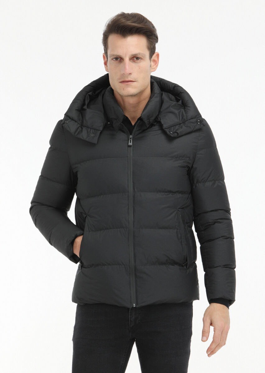 Black Weaving Coat - 2