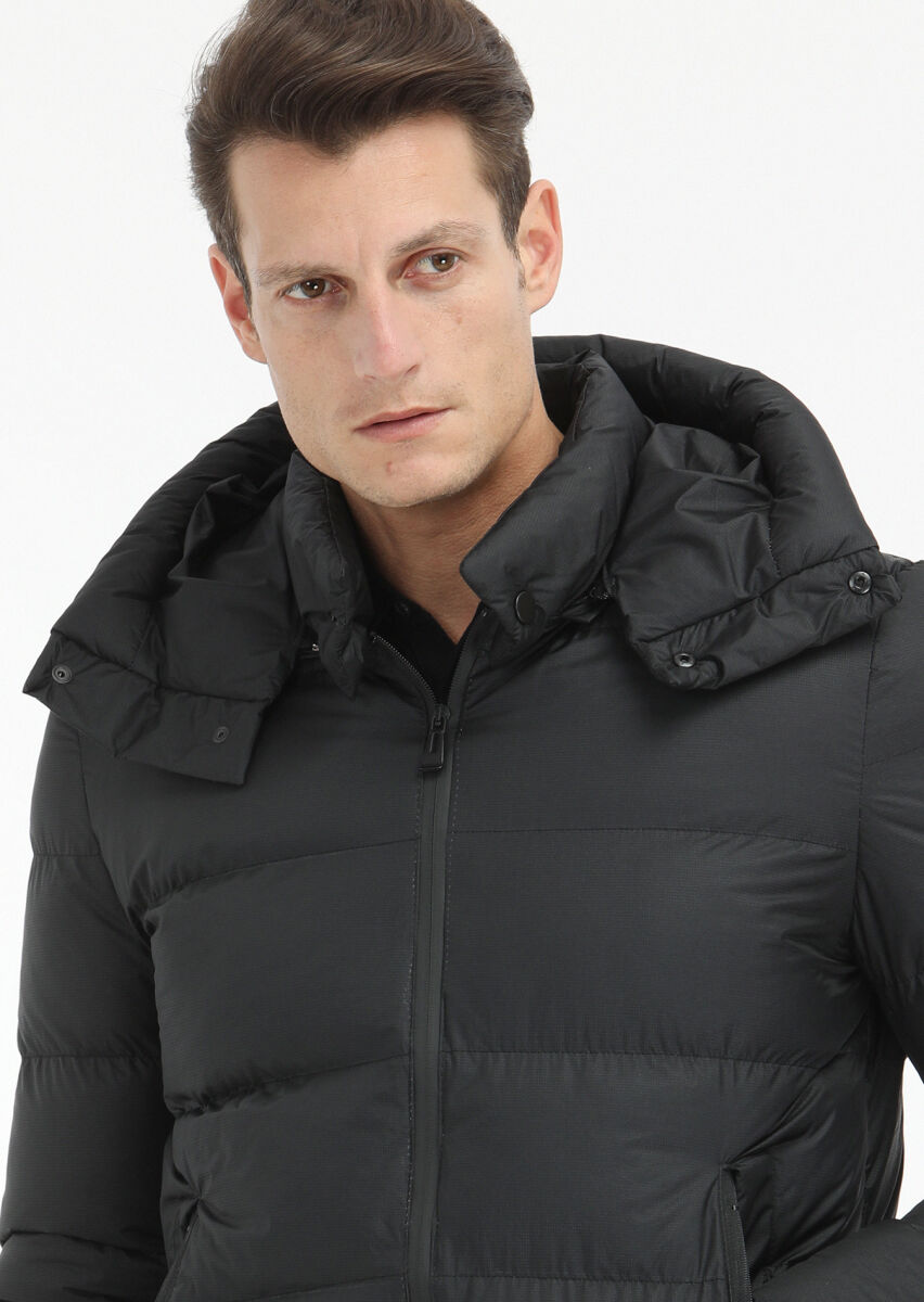 Black Weaving Coat - 3