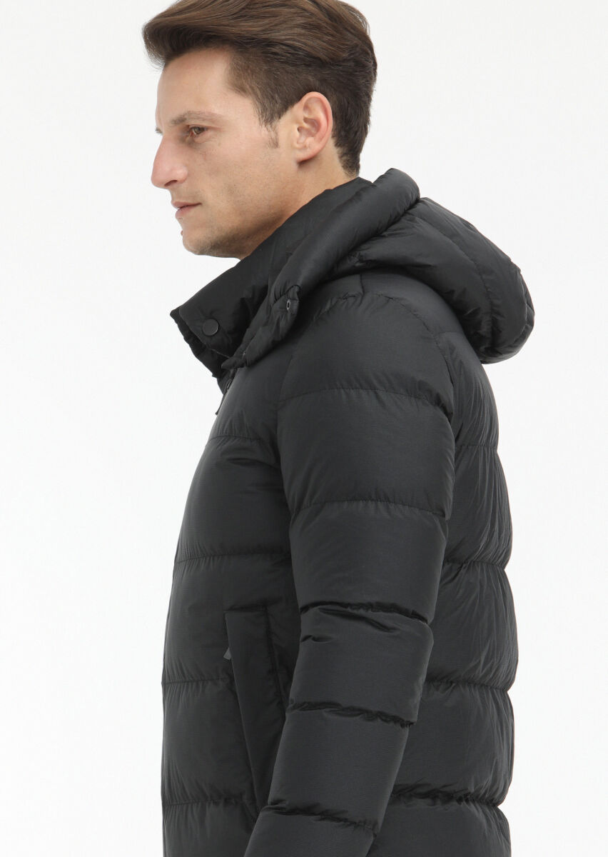 Black Weaving Coat - 4