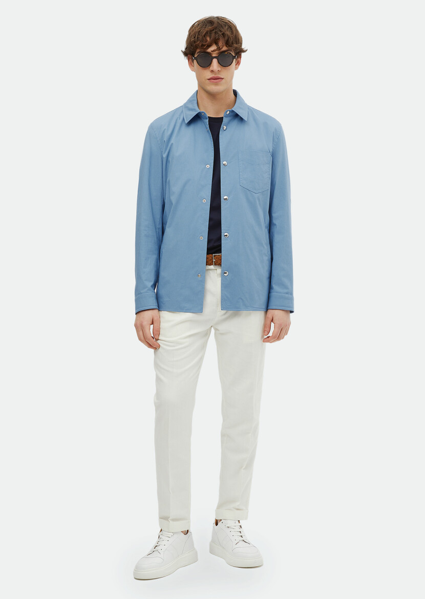Blue Weaving Coat 