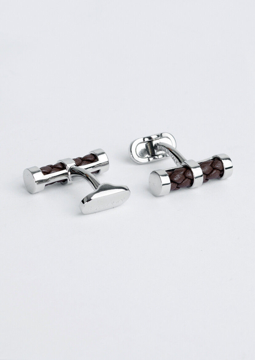 Brown Brass Cuff Link 