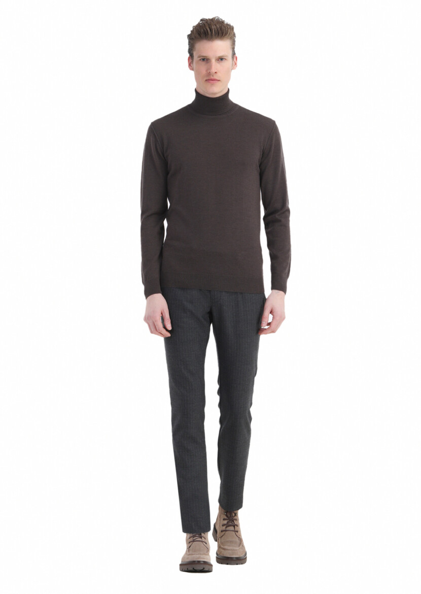 Brown Knitwear Sweatshirt 