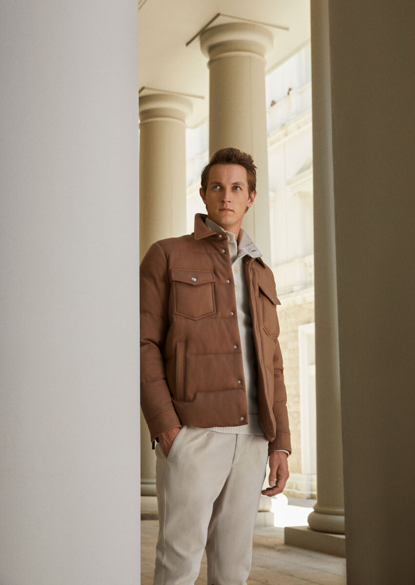 Brown Regular Fit Blazer - 1