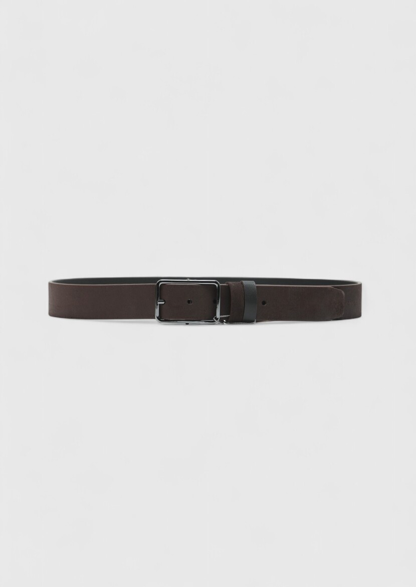 Brown Suede Belt - RAMSEY