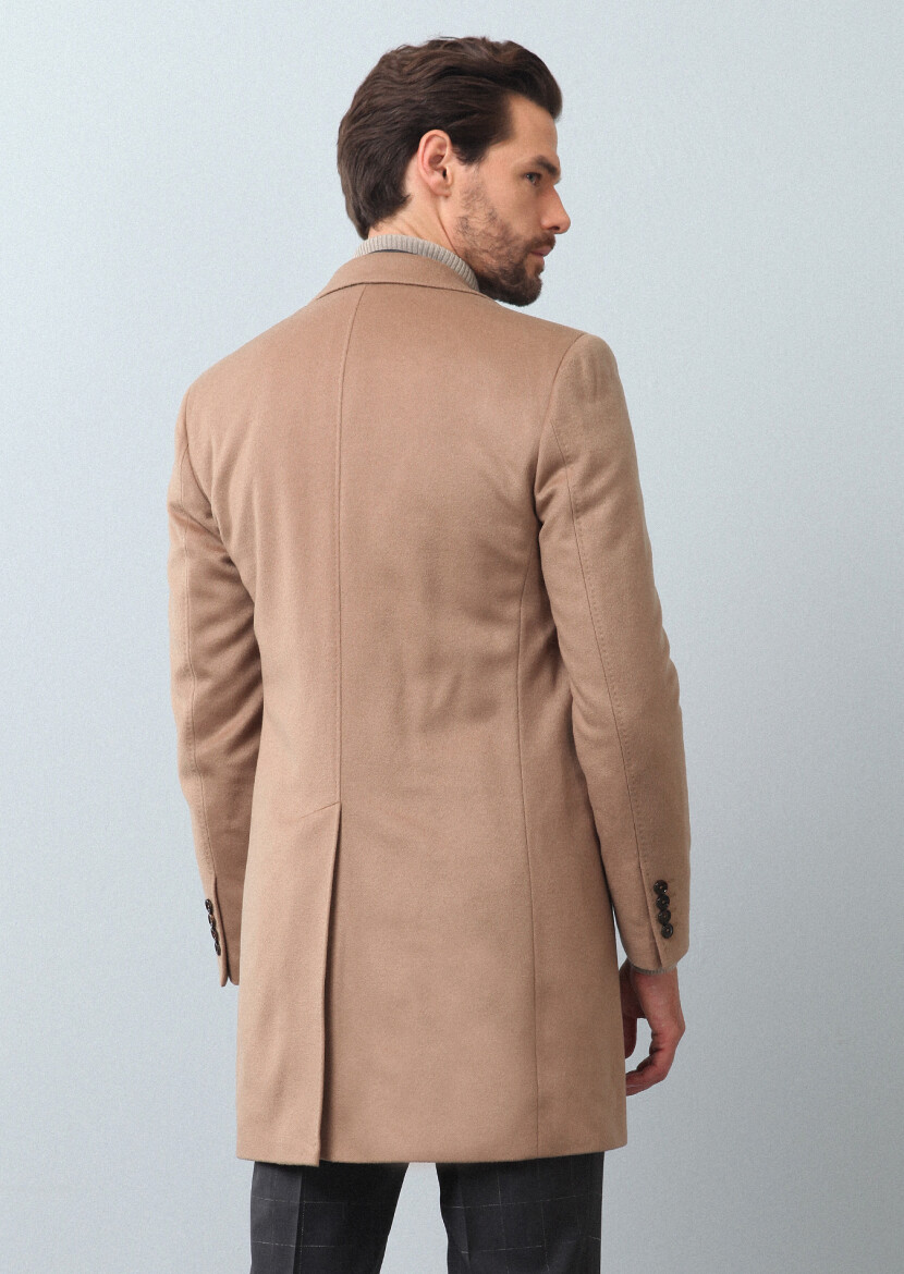 Buff Weaving Overcoat - 5
