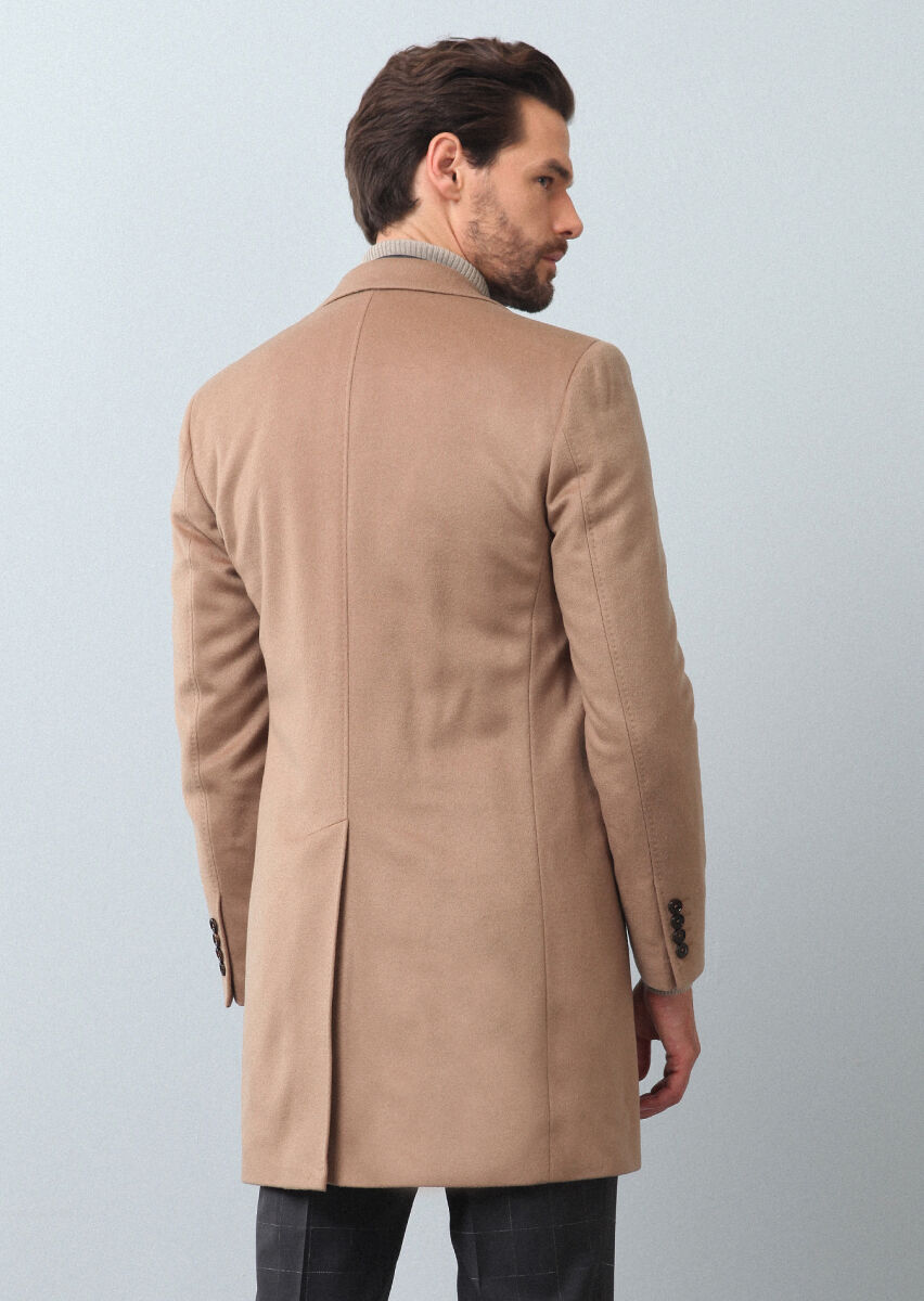 Buff Weaving Overcoat - 5