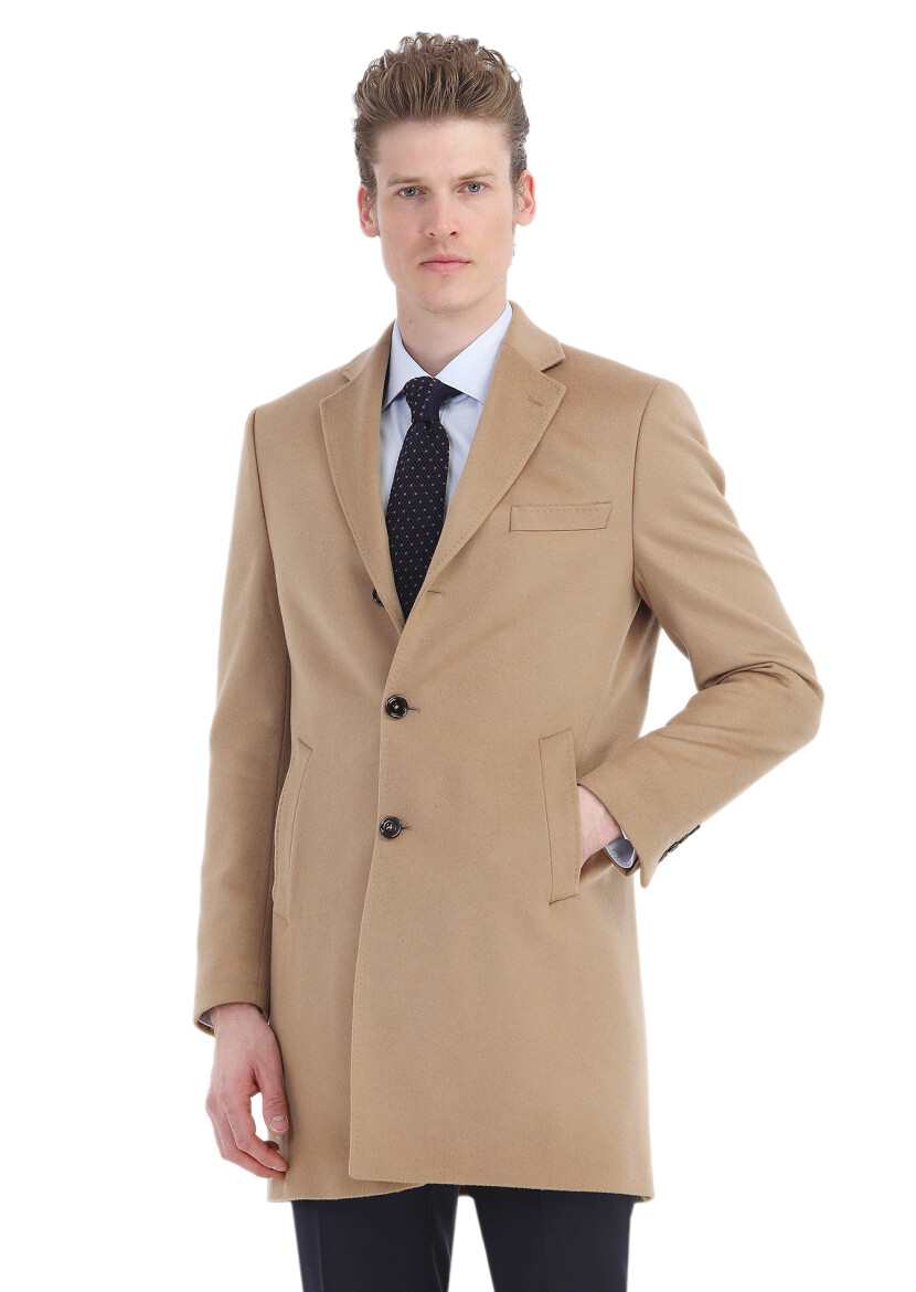 Buff Weaving Overcoat - 4