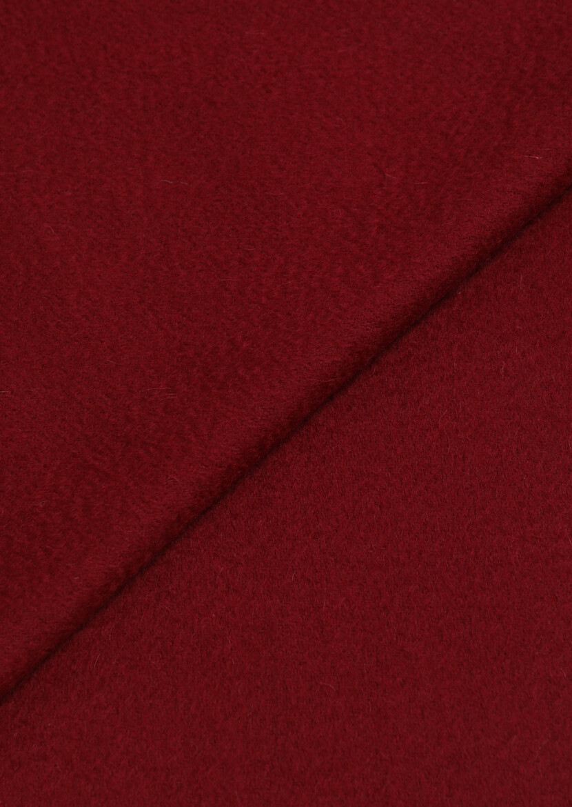 Burgundy %100 Yün Scarf 