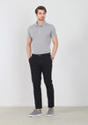 Siyah Desenli Dokuma Regular Fit Casual Pamuk Karışımlı Pantolon