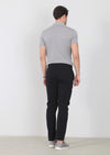 Siyah Desenli Dokuma Regular Fit Casual Pamuk Karışımlı Pantolon