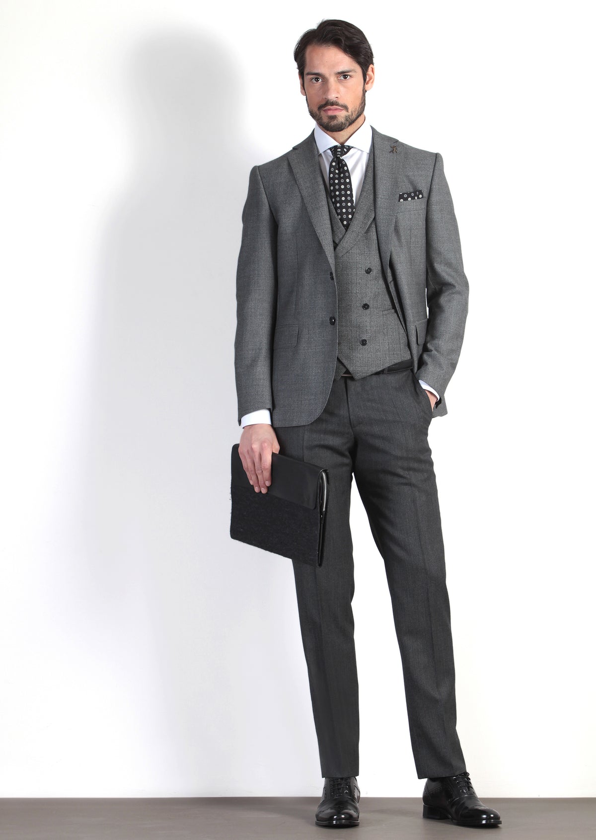 Hard Coal Suit With Waistcoat