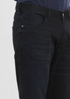 Lacivert Düz Slim Fit Denim Pamuk Karışımlı Pantolon