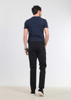 Lacivert Düz Slim Fit Denim Pamuk Karışımlı Pantolon