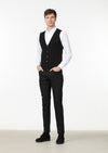 Siyah Regular Fit Casual Örme Triko Yelek
