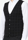 Siyah Regular Fit Casual Örme Triko Yelek