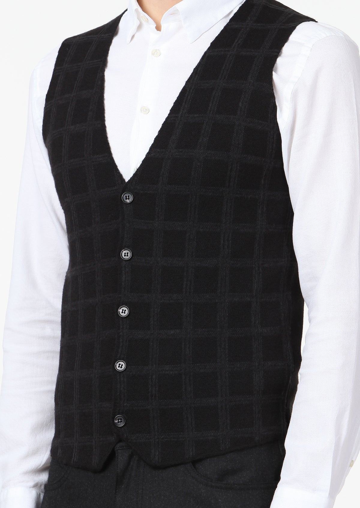 Siyah Regular Fit Casual Örme Triko Yelek