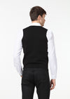 Siyah Regular Fit Casual Örme Triko Yelek