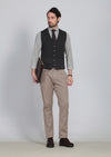 Antrasit Regular Fit Casual Örme Triko Yelek