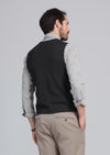 Antrasit Regular Fit Casual Örme Triko Yelek