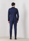 Saks Düz Fashion Slim Fit Kruvaze Yaka Dokuma Smokin Takım Elbise