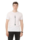 Beyaz Baskılı %100 Pamuk T-Shirt