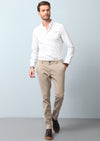 Deve Tüyü Düz Dokuma Regular Fit Casual %100 Pamuk Pantolon