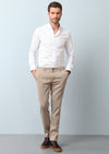 Deve Tüyü Düz Dokuma Regular Fit Casual %100 Pamuk Pantolon