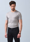 Gri %100 Pamuk T-Shirt