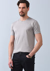 Gri %100 Pamuk T-Shirt