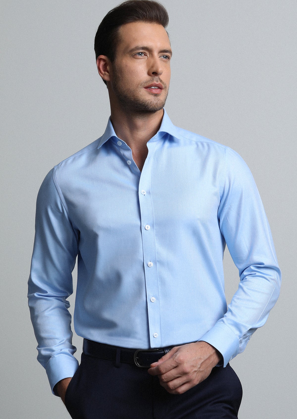 Mavi Regular Fit Uzun Dokuma Klasik %100 Pamuk Gömlek