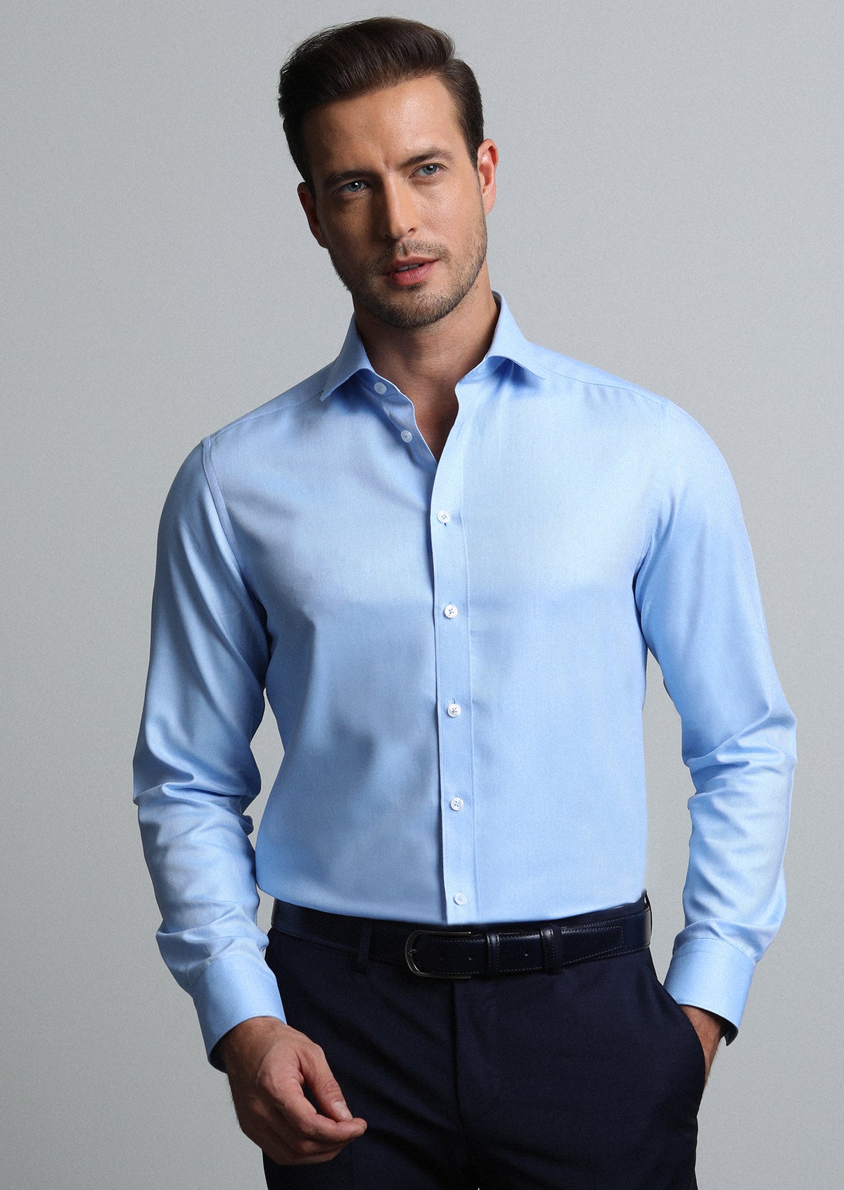 Mavi Regular Fit Uzun Dokuma Klasik %100 Pamuk Gömlek