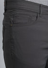 Kahverengi Düz Dokuma Slim Fit Casual Pamuk Karışımlı Pantolon