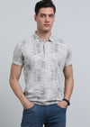 Kahverengi Jakarlı Polo Yaka %100 Pamuk T-Shirt