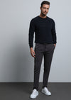 Antrasit Düz Örme Jogging Fit Casual Pantolon