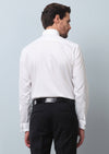 Beyaz Düz Slim Fit Duble Manşet Ata Yaka Smokin Gömlek