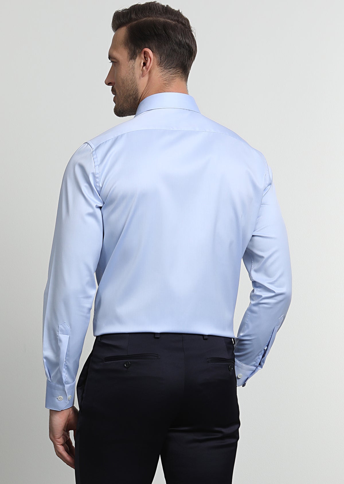 Mavi Regular Fit Ütü İstemeyen Uzun Dokuma Klasik %100 Pamuk Gömlek