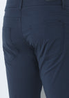 Lacivert Düz Dokuma Slim Fit Casual Pamuk Karışımlı Pantolon