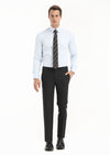 Mavi Düz Slim Fit Uzun Dokuma Klasik %100 Pamuk Gömlek