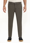 Kahverengi Düz Dokuma Jogging Fit Casual Pantolon