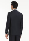 Lacivert Çizgili Thin&taller Slim Fit %100 Yün Takım Elbise