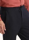 Lacivert Düz Dokuma Jogging Fit Casual Pantolon