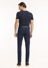İndigo Düz Slim Fit Denim Pamuk Karışımlı Pantolon