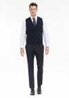Lacivert Regular Fit V Yaka Casual Örme Triko Yelek