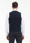 Lacivert Regular Fit V Yaka Casual Örme Triko Yelek